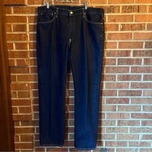 Polo Ralph Lauren Men 38x32 Vintage 67 Dark Wash 5 Pocket Jeans Straight Leg EUC